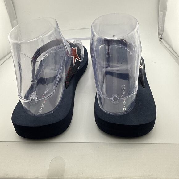Tommy Hilfiger COSMONA Stars Blue Thong Flip-Flops Women's Sandals Size 7M‎ NEW - Picture 2 of 6